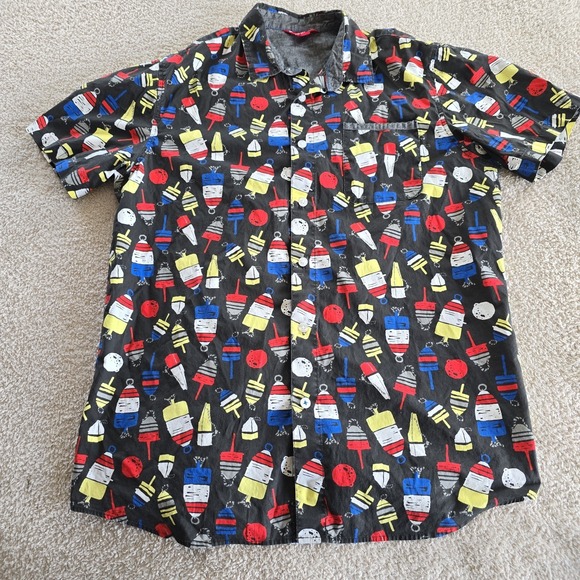 UNIONBAY Other - Unionbay Men's Short Sleeve Shirt Button-down All-Over Buoy Print Size L